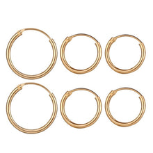 Load image into Gallery viewer, 2020 New Vintage Rose Gold Multiple Dangle Small Circle Hoop Earrings for Women серьги Jewelry Steampunk Ear Clip Gift
