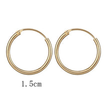 Load image into Gallery viewer, 2020 New Vintage Rose Gold Multiple Dangle Small Circle Hoop Earrings for Women серьги Jewelry Steampunk Ear Clip Gift
