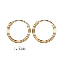 Load image into Gallery viewer, 2020 New Vintage Rose Gold Multiple Dangle Small Circle Hoop Earrings for Women серьги Jewelry Steampunk Ear Clip Gift
