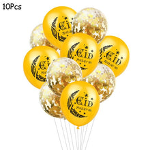 Load image into Gallery viewer, Eid Mubarak Banner Balloons Ramadan Kareem Decoration Ramadan Mubarak Muslim Islamic Festival Party DIY Decorations
