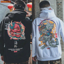 Load image into Gallery viewer, Fashion Boys Cool Men Hip Hop Hoodies Japanese Casual Sweatshirts Streetwear Men Women Loose Pullover Harajuku Devil Hoodie Male
