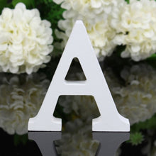 Load image into Gallery viewer, White Wood Letter Alphabet DIY Personalised Name Design Art Crafts Free Standing Xmas Birthday Wedding Party Home Decoration
