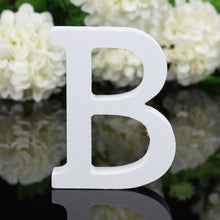 Load image into Gallery viewer, White Wood Letter Alphabet DIY Personalised Name Design Art Crafts Free Standing Xmas Birthday Wedding Party Home Decoration
