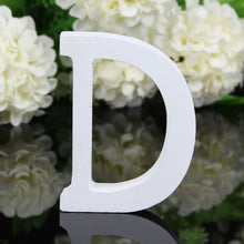 Load image into Gallery viewer, White Wood Letter Alphabet DIY Personalised Name Design Art Crafts Free Standing Xmas Birthday Wedding Party Home Decoration
