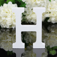 Load image into Gallery viewer, White Wood Letter Alphabet DIY Personalised Name Design Art Crafts Free Standing Xmas Birthday Wedding Party Home Decoration
