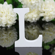 Load image into Gallery viewer, White Wood Letter Alphabet DIY Personalised Name Design Art Crafts Free Standing Xmas Birthday Wedding Party Home Decoration
