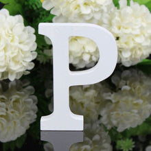 Load image into Gallery viewer, White Wood Letter Alphabet DIY Personalised Name Design Art Crafts Free Standing Xmas Birthday Wedding Party Home Decoration
