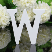 Load image into Gallery viewer, White Wood Letter Alphabet DIY Personalised Name Design Art Crafts Free Standing Xmas Birthday Wedding Party Home Decoration
