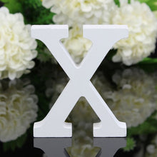 Load image into Gallery viewer, White Wood Letter Alphabet DIY Personalised Name Design Art Crafts Free Standing Xmas Birthday Wedding Party Home Decoration
