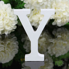 Load image into Gallery viewer, White Wood Letter Alphabet DIY Personalised Name Design Art Crafts Free Standing Xmas Birthday Wedding Party Home Decoration
