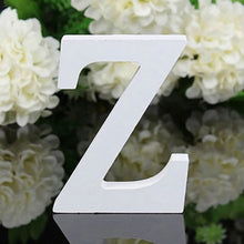 Load image into Gallery viewer, White Wood Letter Alphabet DIY Personalised Name Design Art Crafts Free Standing Xmas Birthday Wedding Party Home Decoration
