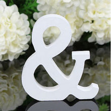 Load image into Gallery viewer, White Wood Letter Alphabet DIY Personalised Name Design Art Crafts Free Standing Xmas Birthday Wedding Party Home Decoration
