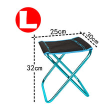 Load image into Gallery viewer, Folding Camping Chair Lightweight Picnic Fishing Chair Foldable Aluminium Cloth Outdoor Portable Beach Chair Outdoor Furniture
