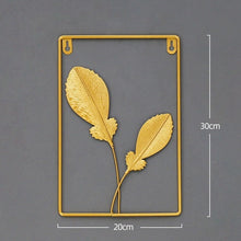 Load image into Gallery viewer, Nordic Style Wall Hanging Decoration Leaf Shape Iron Art Creative Retro Round Wall Shelf Decorative For Bedroom Living Room
