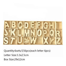 Load image into Gallery viewer, Wooden Letters Natural Alphabet Letters And Numbers Personalised DIY Craft Home Decor Wedding Birthday Xmas Party Name Design
