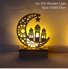 Load image into Gallery viewer, EID Wooden Pendant Eid Mubarak Ramadan Decoration For Home Islamic Muslim Party Decor Kareem Ramadan And Eid Decor Eid AL Adha
