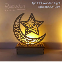 Load image into Gallery viewer, EID Wooden Pendant Eid Mubarak Ramadan Decoration For Home Islamic Muslim Party Decor Kareem Ramadan And Eid Decor Eid AL Adha
