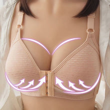 Load image into Gallery viewer, Sexy Plus Size Push Up Bra Front Closure Solid Color Brassiere Wire Free Bralette Seamless Bras For Women Hot Sale
