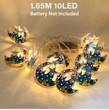 Load image into Gallery viewer, Star Moon Led Curtain Garland String Light Eid Mubarak Ramadan Decoration Islam Muslim Party Decor Eid Al Adha Gift Eid Mubarak
