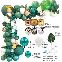 Load image into Gallery viewer, New! Wild One Birthday Party Balloons Jungle Safari Party Forest Decoration Kids First 1st Birthday Safari Jungle Party Supplies
