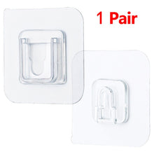 Load image into Gallery viewer, Double-Sided Adhesive Wall Hooks Hanger Strong Transparent Hooks Suction Cup Sucker Wall Storage Holder For Kitchen Bathroo
