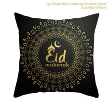 Load image into Gallery viewer, Ramadan MUBARAK Cushion Cover Eid Mubarak Decoration Islamic Muslim Party Favors Islam Gifts Eid Al Adha Ramadan Kareem 45x45cm
