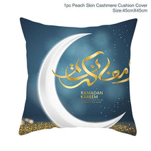 Load image into Gallery viewer, Ramadan MUBARAK Cushion Cover Eid Mubarak Decoration Islamic Muslim Party Favors Islam Gifts Eid Al Adha Ramadan Kareem 45x45cm
