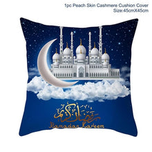 Load image into Gallery viewer, Ramadan MUBARAK Cushion Cover Eid Mubarak Decoration Islamic Muslim Party Favors Islam Gifts Eid Al Adha Ramadan Kareem 45x45cm
