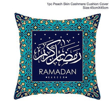 Load image into Gallery viewer, Ramadan MUBARAK Cushion Cover Eid Mubarak Decoration Islamic Muslim Party Favors Islam Gifts Eid Al Adha Ramadan Kareem 45x45cm
