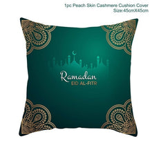 Load image into Gallery viewer, Ramadan MUBARAK Cushion Cover Eid Mubarak Decoration Islamic Muslim Party Favors Islam Gifts Eid Al Adha Ramadan Kareem 45x45cm
