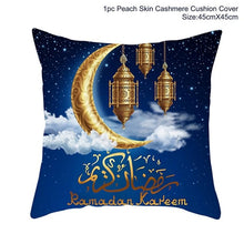 Load image into Gallery viewer, Ramadan MUBARAK Cushion Cover Eid Mubarak Decoration Islamic Muslim Party Favors Islam Gifts Eid Al Adha Ramadan Kareem 45x45cm
