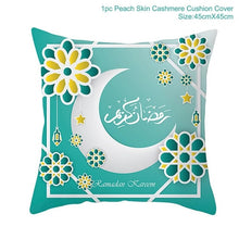 Load image into Gallery viewer, Ramadan MUBARAK Cushion Cover Eid Mubarak Decoration Islamic Muslim Party Favors Islam Gifts Eid Al Adha Ramadan Kareem 45x45cm
