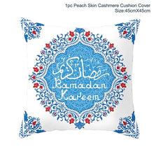 Load image into Gallery viewer, Ramadan MUBARAK Cushion Cover Eid Mubarak Decoration Islamic Muslim Party Favors Islam Gifts Eid Al Adha Ramadan Kareem 45x45cm
