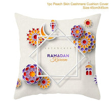 Load image into Gallery viewer, Ramadan MUBARAK Cushion Cover Eid Mubarak Decoration Islamic Muslim Party Favors Islam Gifts Eid Al Adha Ramadan Kareem 45x45cm
