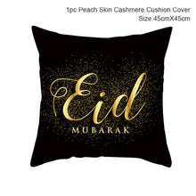 Load image into Gallery viewer, Ramadan MUBARAK Cushion Cover Eid Mubarak Decoration Islamic Muslim Party Favors Islam Gifts Eid Al Adha Ramadan Kareem 45x45cm
