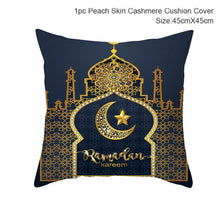 Load image into Gallery viewer, Ramadan MUBARAK Cushion Cover Eid Mubarak Decoration Islamic Muslim Party Favors Islam Gifts Eid Al Adha Ramadan Kareem 45x45cm
