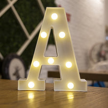 Load image into Gallery viewer, Alphabet Letter LED Lights Luminous Number Lamp Decoration Battery Night Light Party Bedroom Wedding Birthday Christmas Decor
