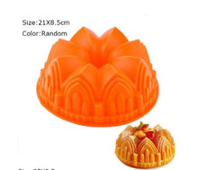 Load image into Gallery viewer, Silicone Big Cake Molds Flower Crown Shape Cake Bakeware Baking Tools 3D Bread Pastry Mould Pizza Pan DIY Birthday Wedding Party
