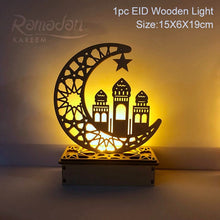 Load image into Gallery viewer, QIFU Eid Mubarak Decor Ornament Light Eid Kareem Ramadan Decor for Home Ramadan Mubarak Eid Al Adha Islamic Muslim Party Decor
