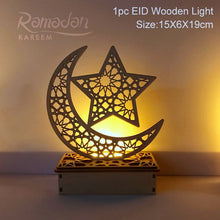 Load image into Gallery viewer, QIFU Eid Mubarak Decor Ornament Light Eid Kareem Ramadan Decor for Home Ramadan Mubarak Eid Al Adha Islamic Muslim Party Decor
