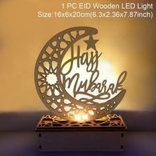 Load image into Gallery viewer, QIFU Eid Mubarak Decor Ornament Light Eid Kareem Ramadan Decor for Home Ramadan Mubarak Eid Al Adha Islamic Muslim Party Decor
