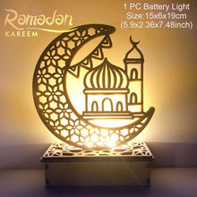 Load image into Gallery viewer, QIFU Eid Mubarak Decor Ornament Light Eid Kareem Ramadan Decor for Home Ramadan Mubarak Eid Al Adha Islamic Muslim Party Decor
