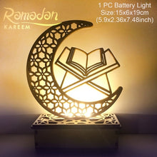 Load image into Gallery viewer, QIFU Eid Mubarak Decor Ornament Light Eid Kareem Ramadan Decor for Home Ramadan Mubarak Eid Al Adha Islamic Muslim Party Decor
