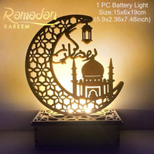 Load image into Gallery viewer, QIFU Eid Mubarak Decor Ornament Light Eid Kareem Ramadan Decor for Home Ramadan Mubarak Eid Al Adha Islamic Muslim Party Decor
