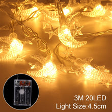 Load image into Gallery viewer, Ramadan Decorations Moon Star Led String Lights EID Mubarak Decor For Home Islam Muslim Event Party Supplies Eid al-Fitr Decor
