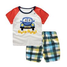 Load image into Gallery viewer, Baby Boy Clothes Outfit Short Sleeve Suit Cotton Girls Boys Summer Clothes Toddler Sets Children Kids T-shirt for 0-3Year
