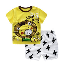 Load image into Gallery viewer, Baby Boy Clothes Outfit Short Sleeve Suit Cotton Girls Boys Summer Clothes Toddler Sets Children Kids T-shirt for 0-3Year
