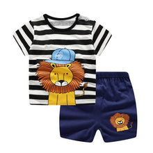 Load image into Gallery viewer, Baby Boy Clothes Outfit Short Sleeve Suit Cotton Girls Boys Summer Clothes Toddler Sets Children Kids T-shirt for 0-3Year
