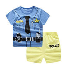 Load image into Gallery viewer, Baby Boy Clothes Outfit Short Sleeve Suit Cotton Girls Boys Summer Clothes Toddler Sets Children Kids T-shirt for 0-3Year
