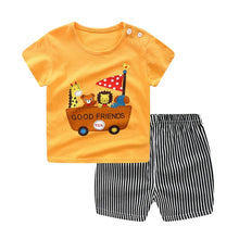 Load image into Gallery viewer, Baby Boy Clothes Outfit Short Sleeve Suit Cotton Girls Boys Summer Clothes Toddler Sets Children Kids T-shirt for 0-3Year
